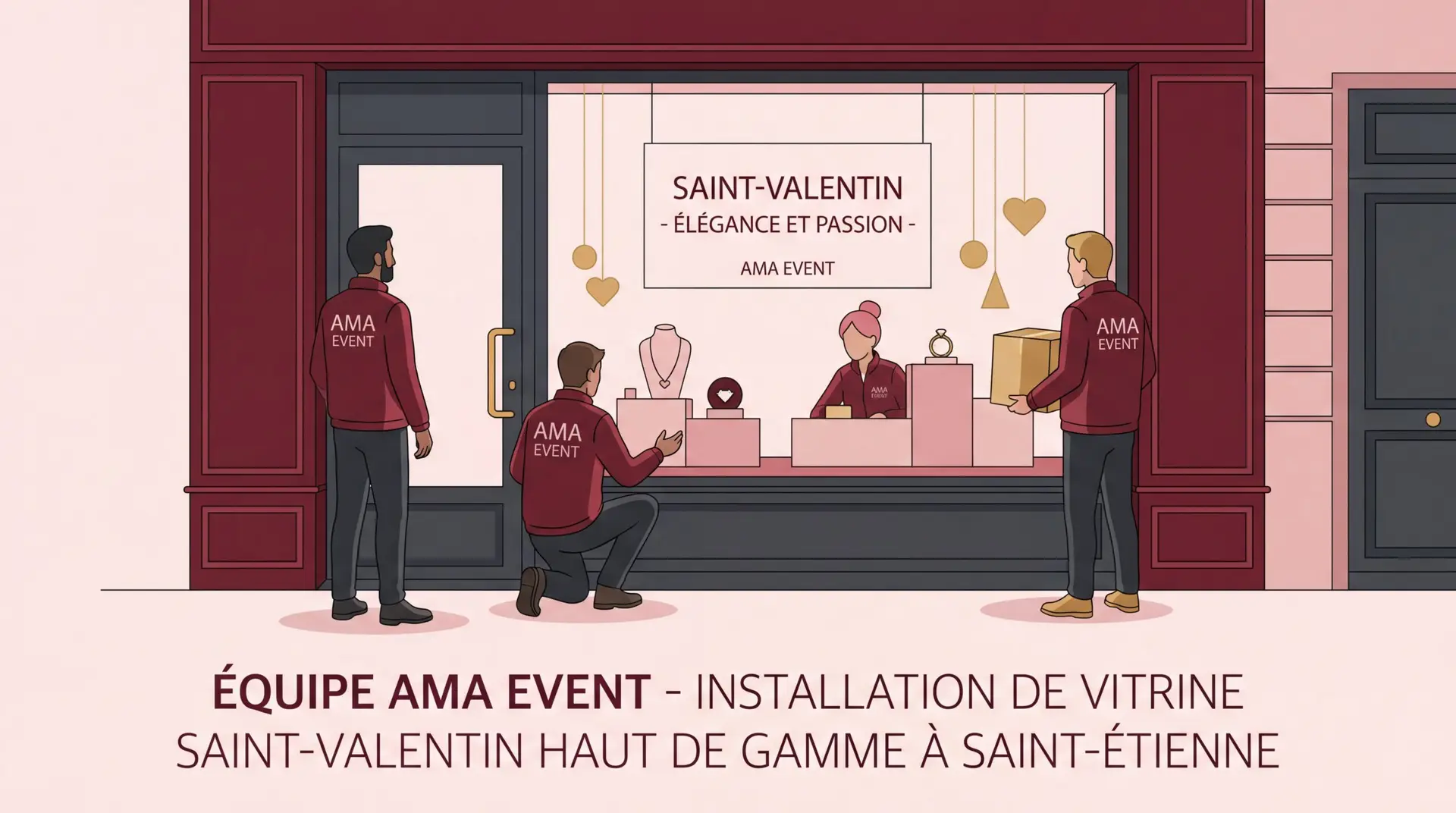 decoration vitrine saint etienne loire saint etienne