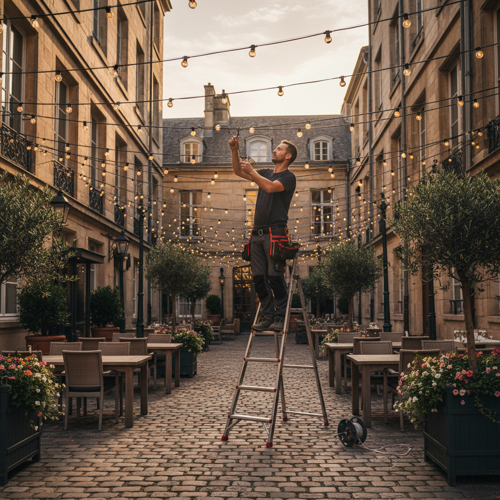 eclairage-guinguette-mariage-AMA EVENT