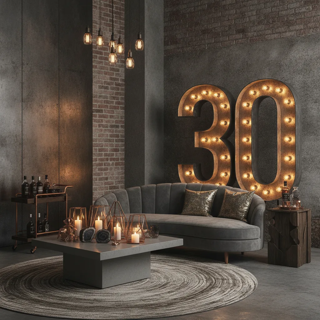 décoration anniversaire 30 ans homme