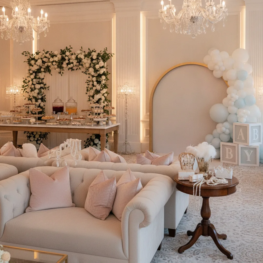 décoration baby shower luxe