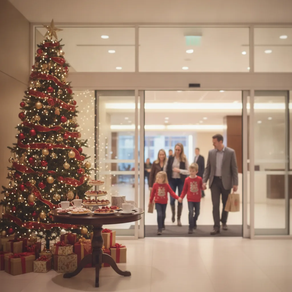 décoration arbre de Noël entreprise